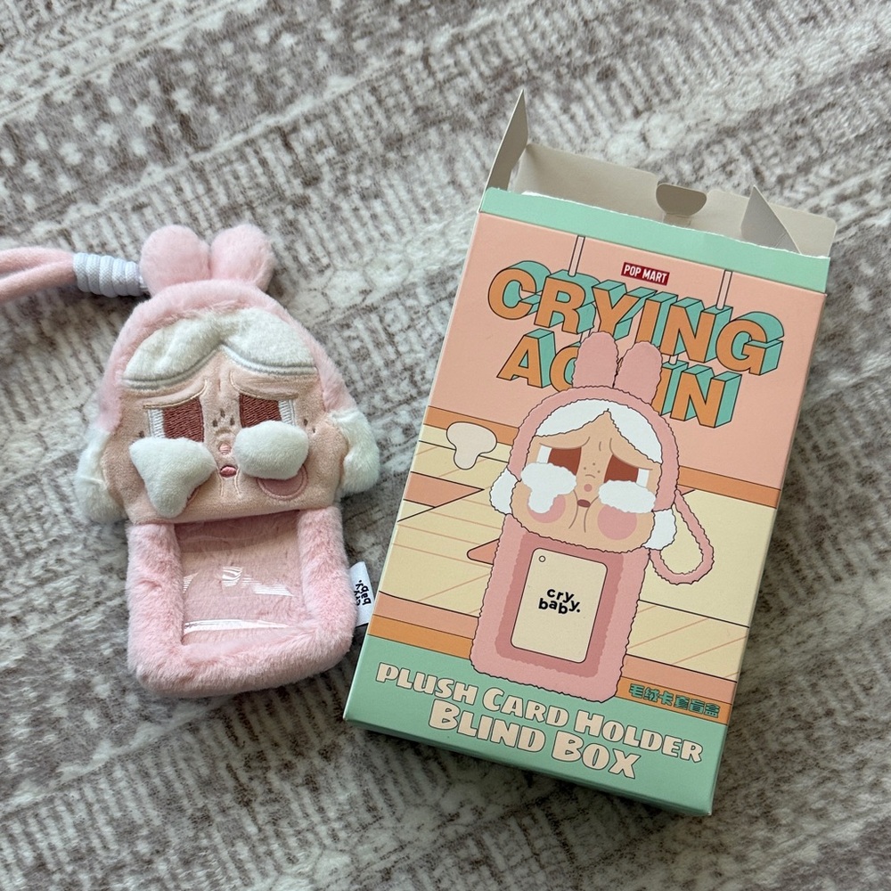 ❌SOLD❌Cry Baby Pink Plush Card Holder